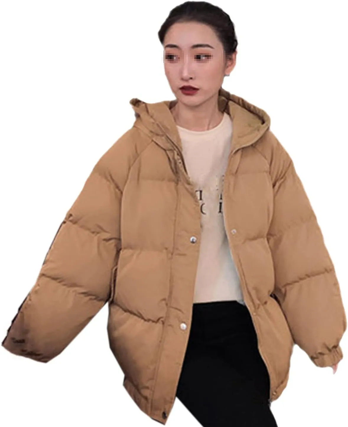 Short Winter Jacket Women Warm Hooded Down Cotton Parkas Female Casual Loose Outwear Korean Cotton-Padded Winter Coat