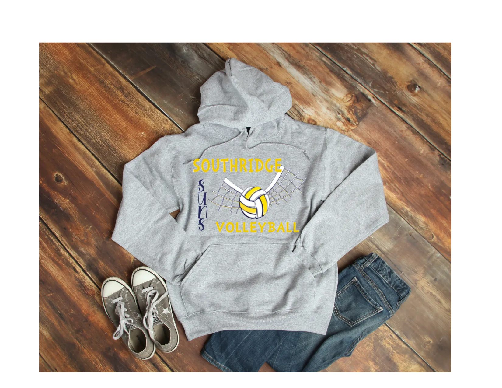 SHS volleyball hoodie- grey