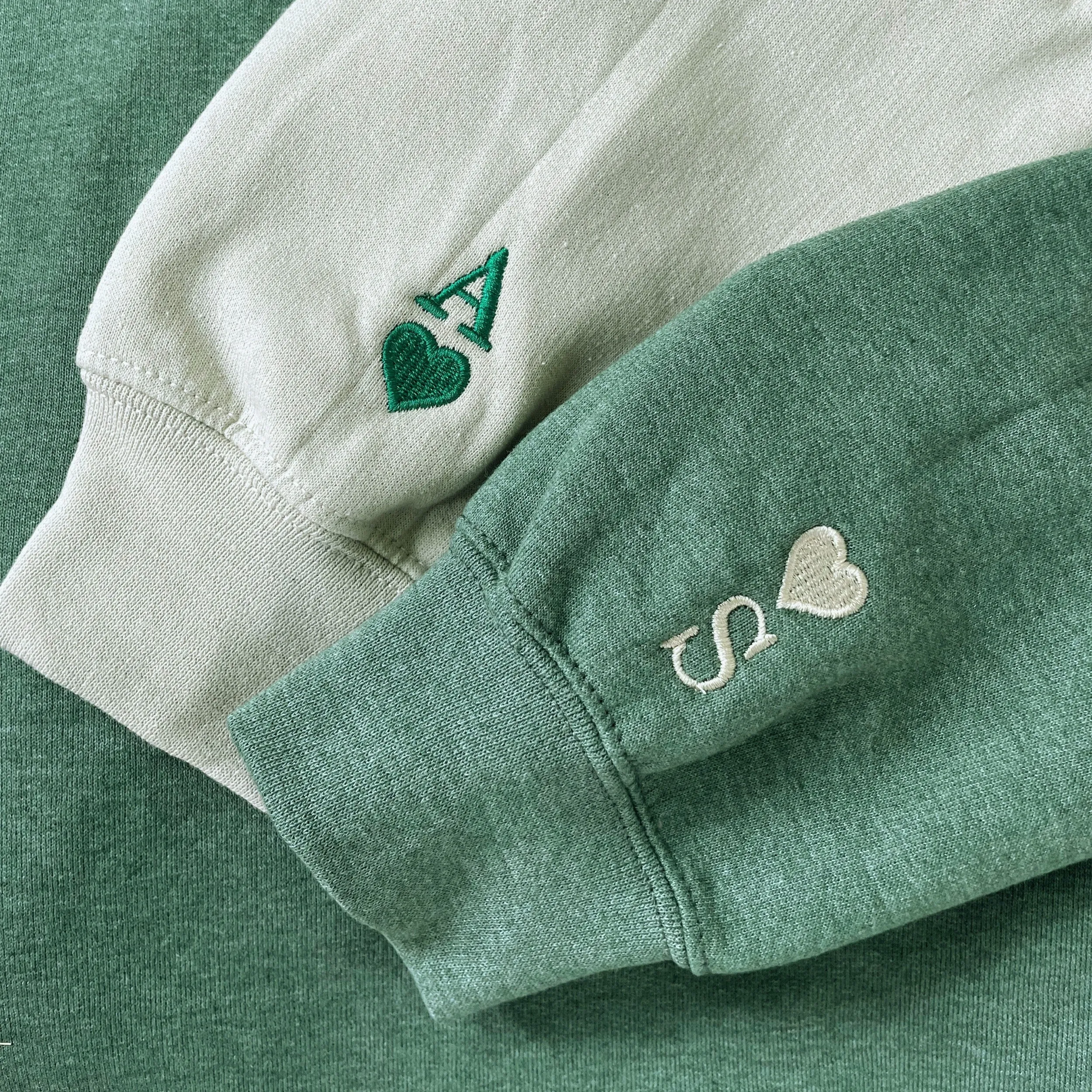 Space And Moon Sweatshirt or Hoodie Matching, Personalized Embroidered Valentine's Day Gift Ideas For Him Her