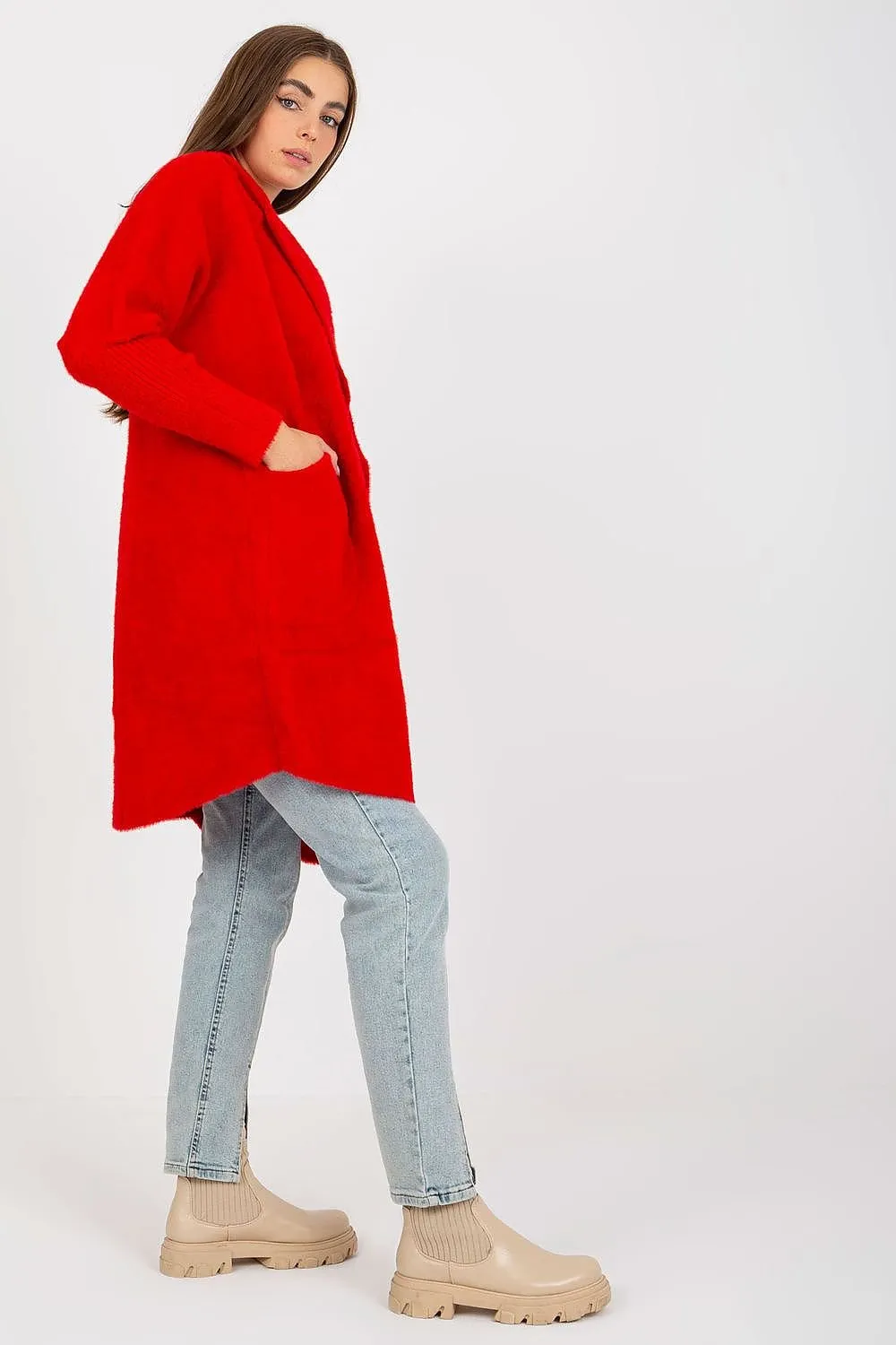 Stylish Women's Long Sleeve Coat with Pockets