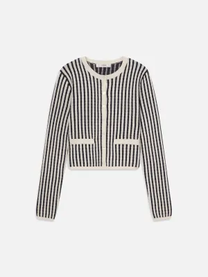 The Cable Cardi -- Navy Multi