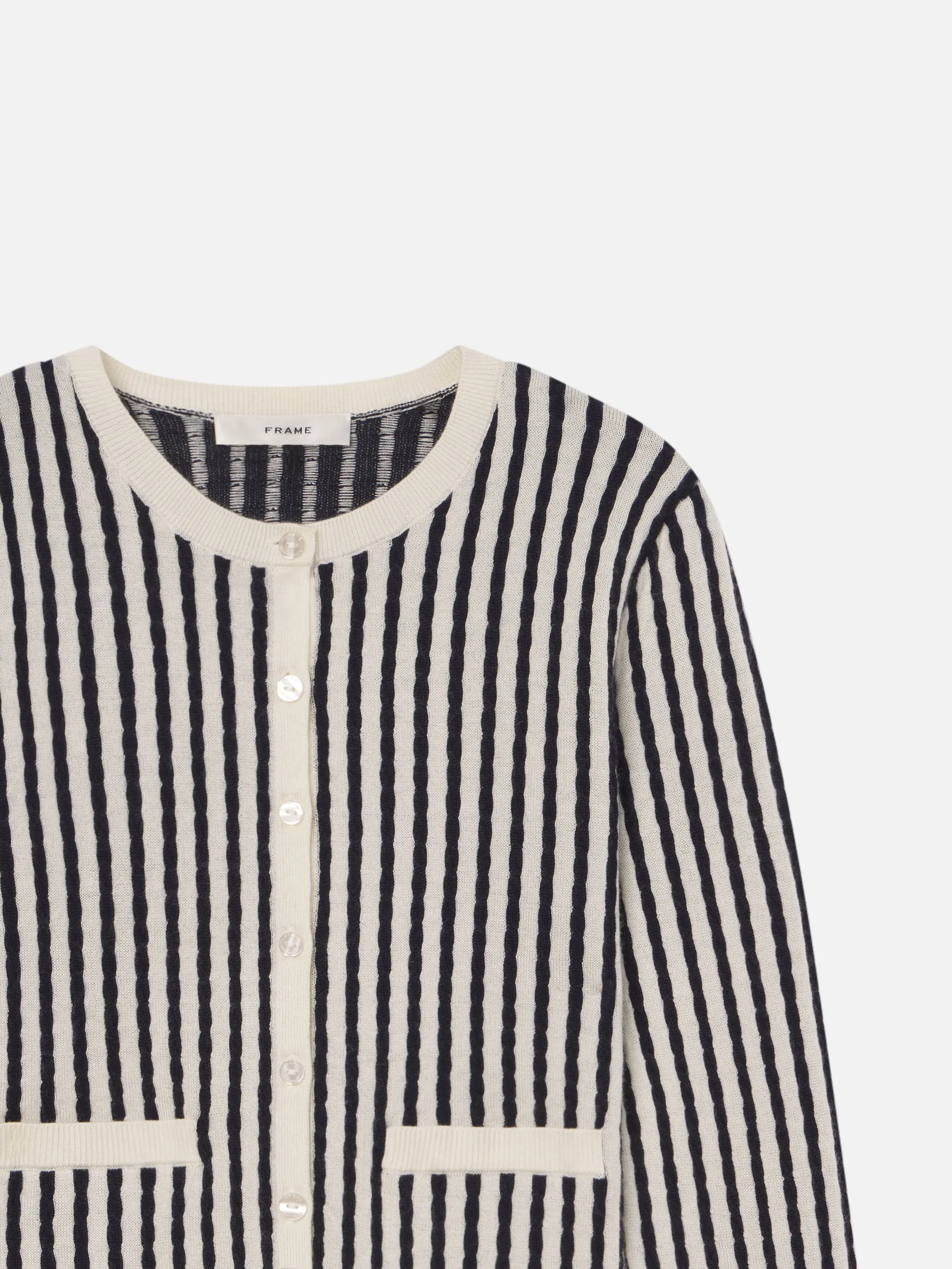 The Cable Cardi -- Navy Multi