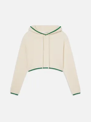The Cable Hoodie -- Kelly Green Multi