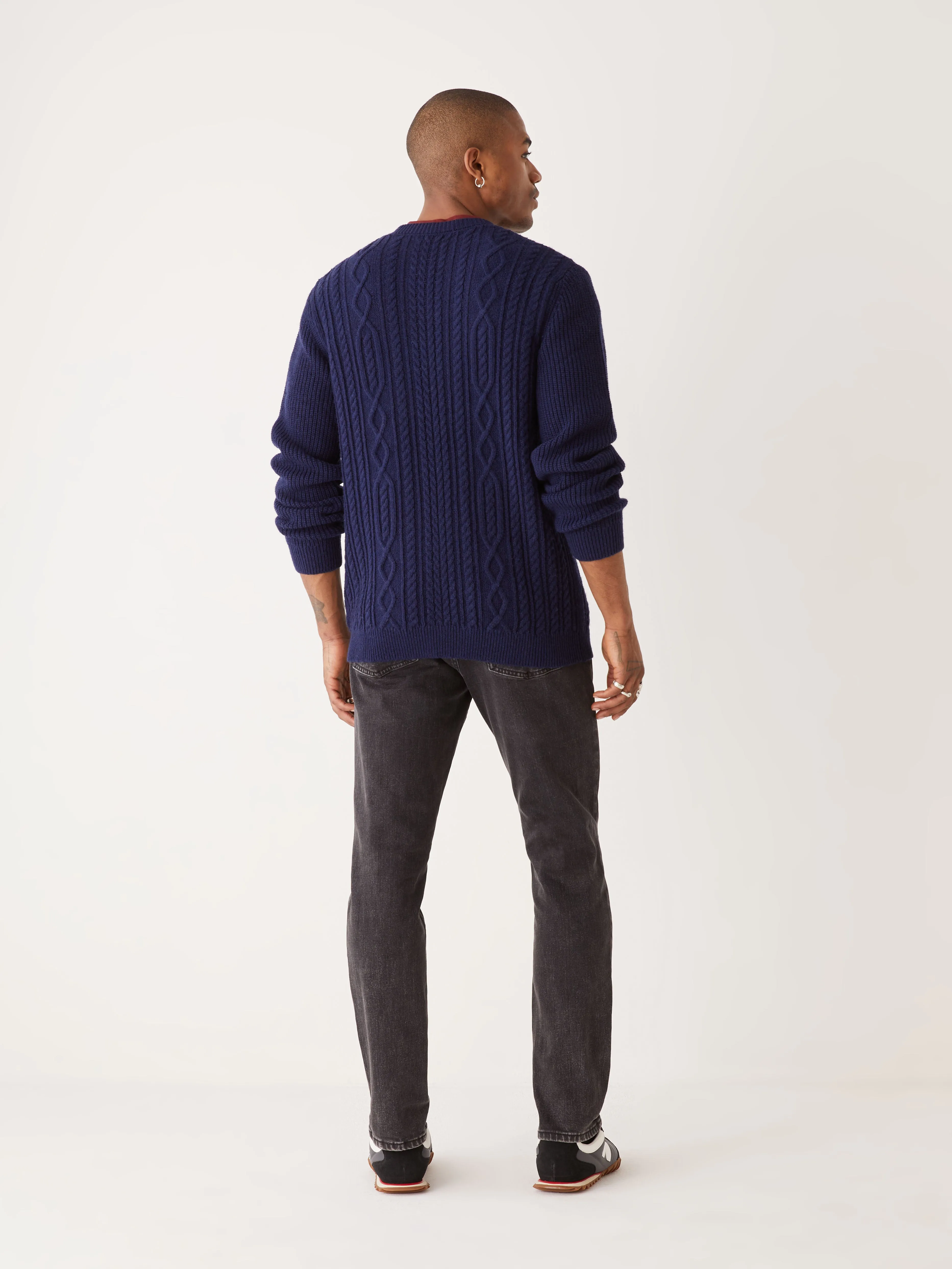 The Cable Knit Sweater in Blue