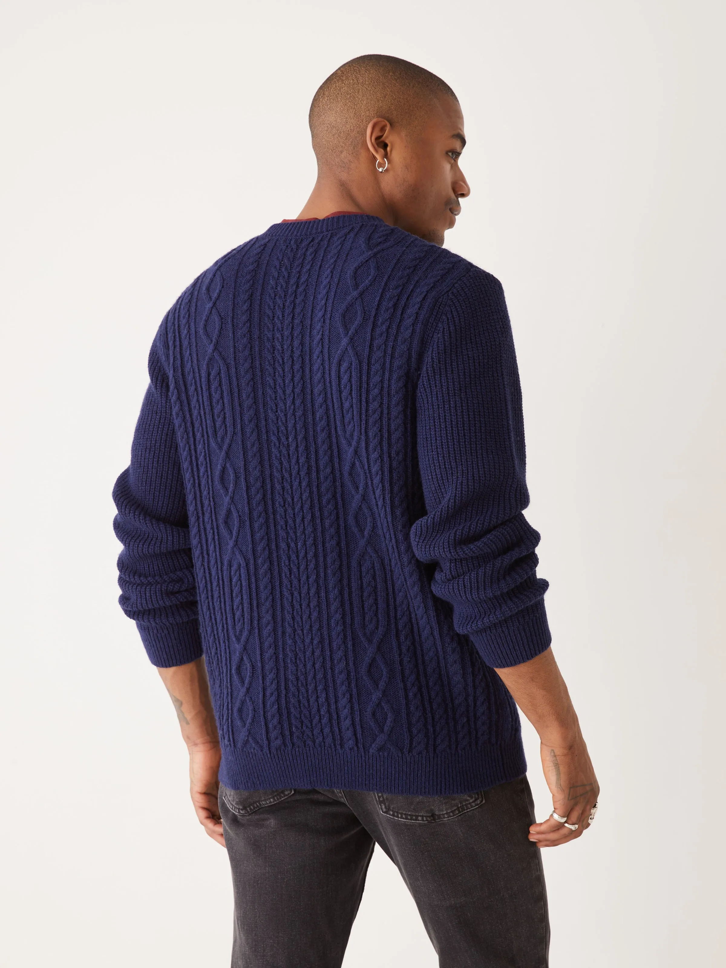 The Cable Knit Sweater in Blue