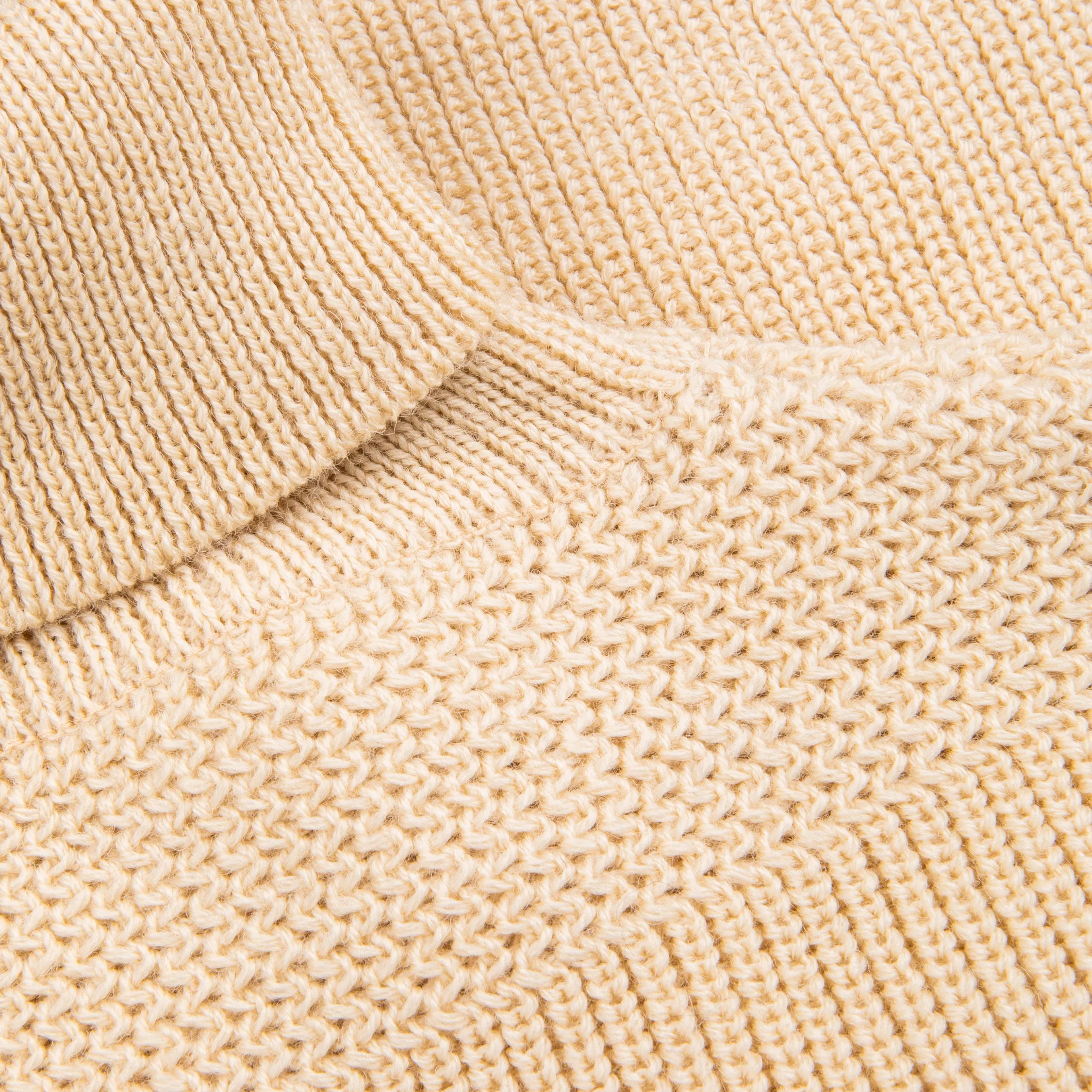 The Real McCoy's Fisherman's Turtle Neck Sweater Ecru