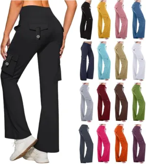 TUNUSKAT Cargo Pants Women Baggy High Waist Yoga Sweatpants Wide Leg Hiking Pants Y2k Combat Military Trousers Relaxed Jogger