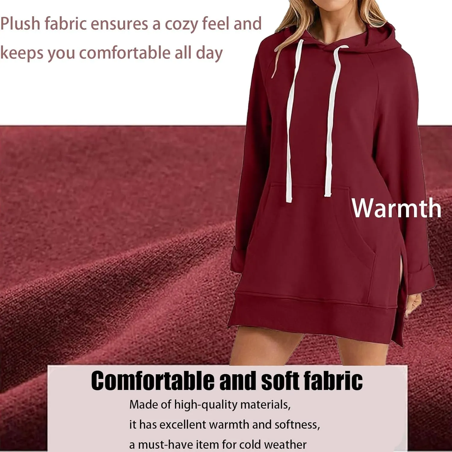 Warmy Oversized Hoodies, Oversized Dress Hoodies Women, Warmy Oversized Hoodie Dress Women Pockets