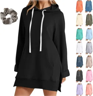 Warmy Oversized Hoodies, Oversized Dress Hoodies Women, Warmy Oversized Hoodie Dress Women Pockets