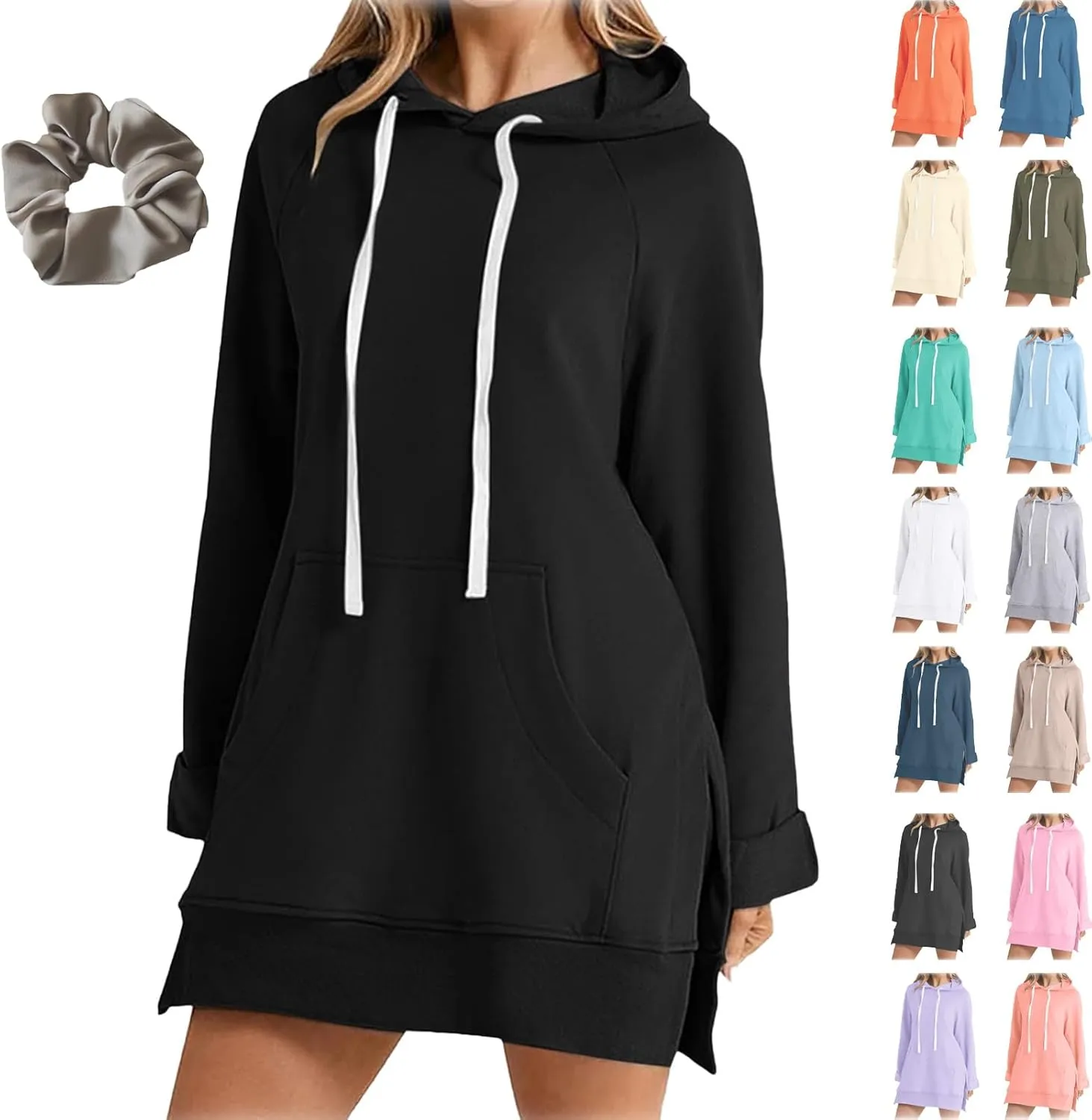 Warmy Oversized Hoodies, Oversized Dress Hoodies Women, Warmy Oversized Hoodie Dress Women Pockets