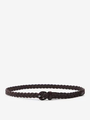 Westside Accessories Brown Braided Belt