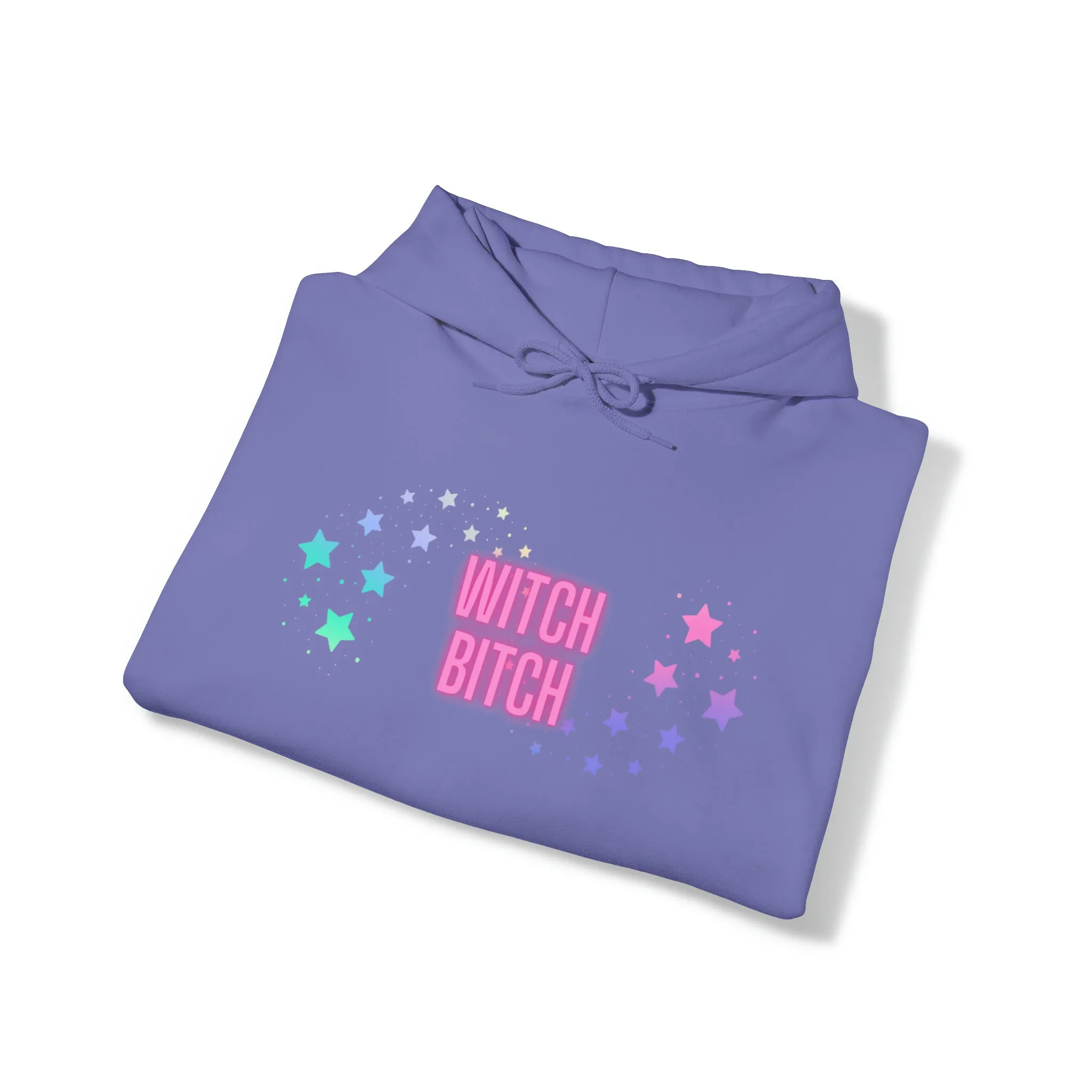 Witch Bitch Stars Unisex Heavy Blend Hooded Sweatshirt