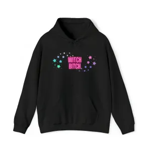 Witch Bitch Stars Unisex Heavy Blend Hooded Sweatshirt