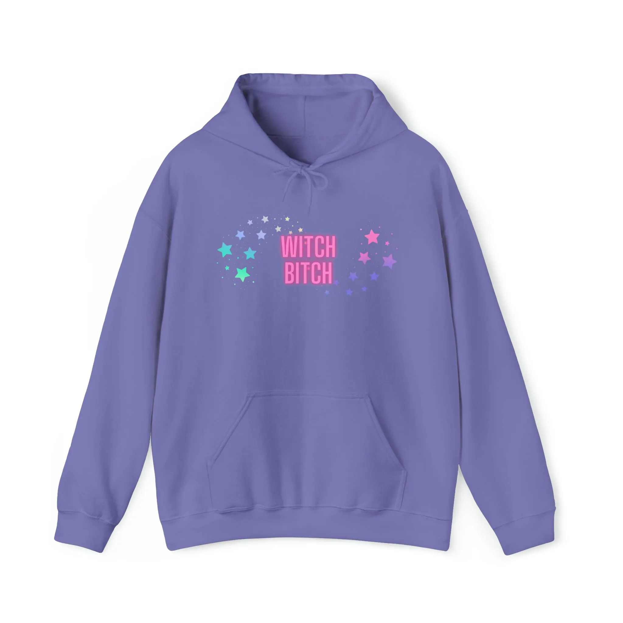 Witch Bitch Stars Unisex Heavy Blend Hooded Sweatshirt