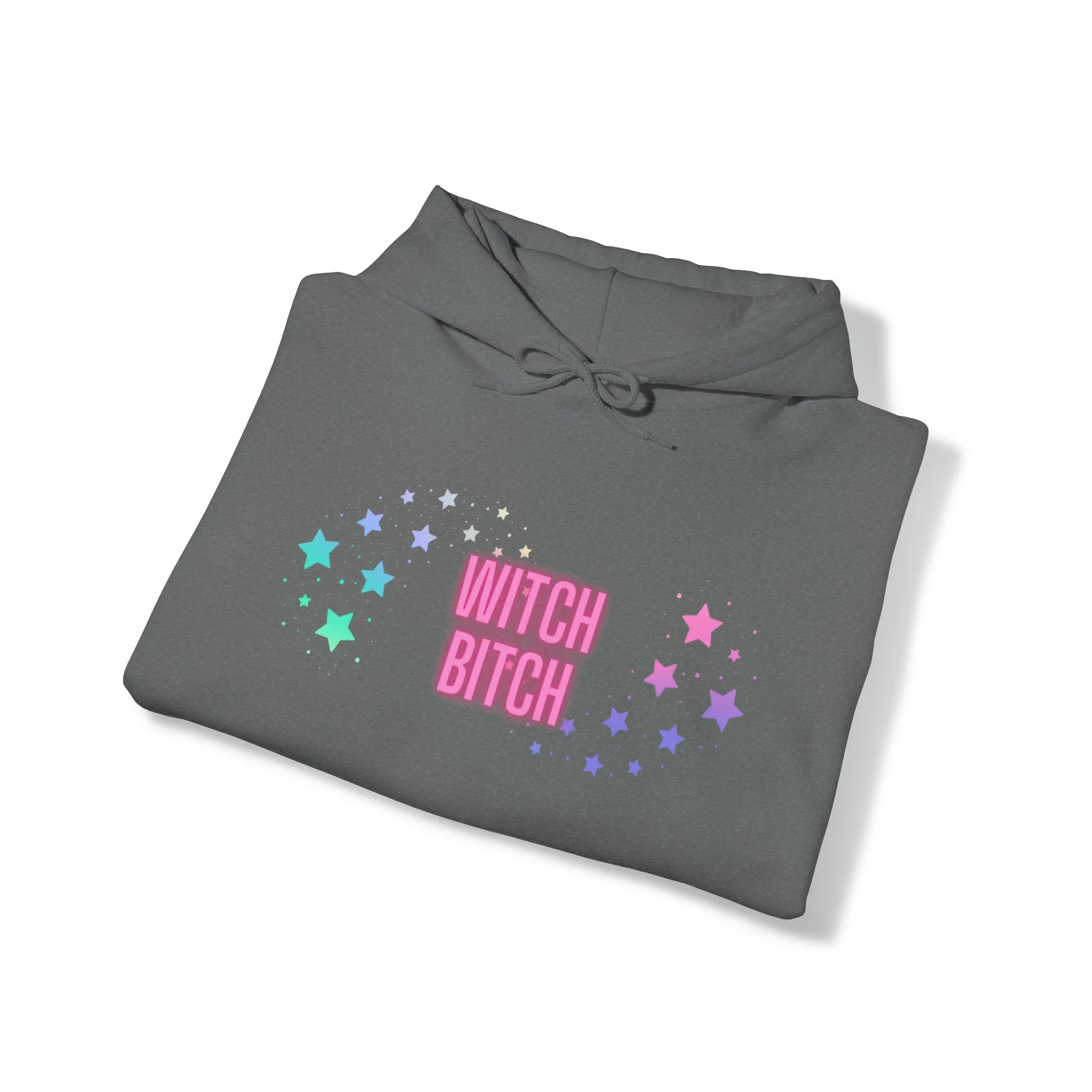 Witch Bitch Stars Unisex Heavy Blend Hooded Sweatshirt