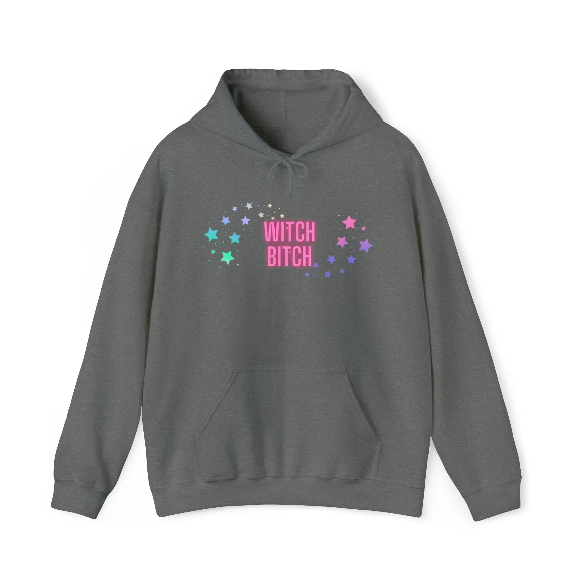 Witch Bitch Stars Unisex Heavy Blend Hooded Sweatshirt