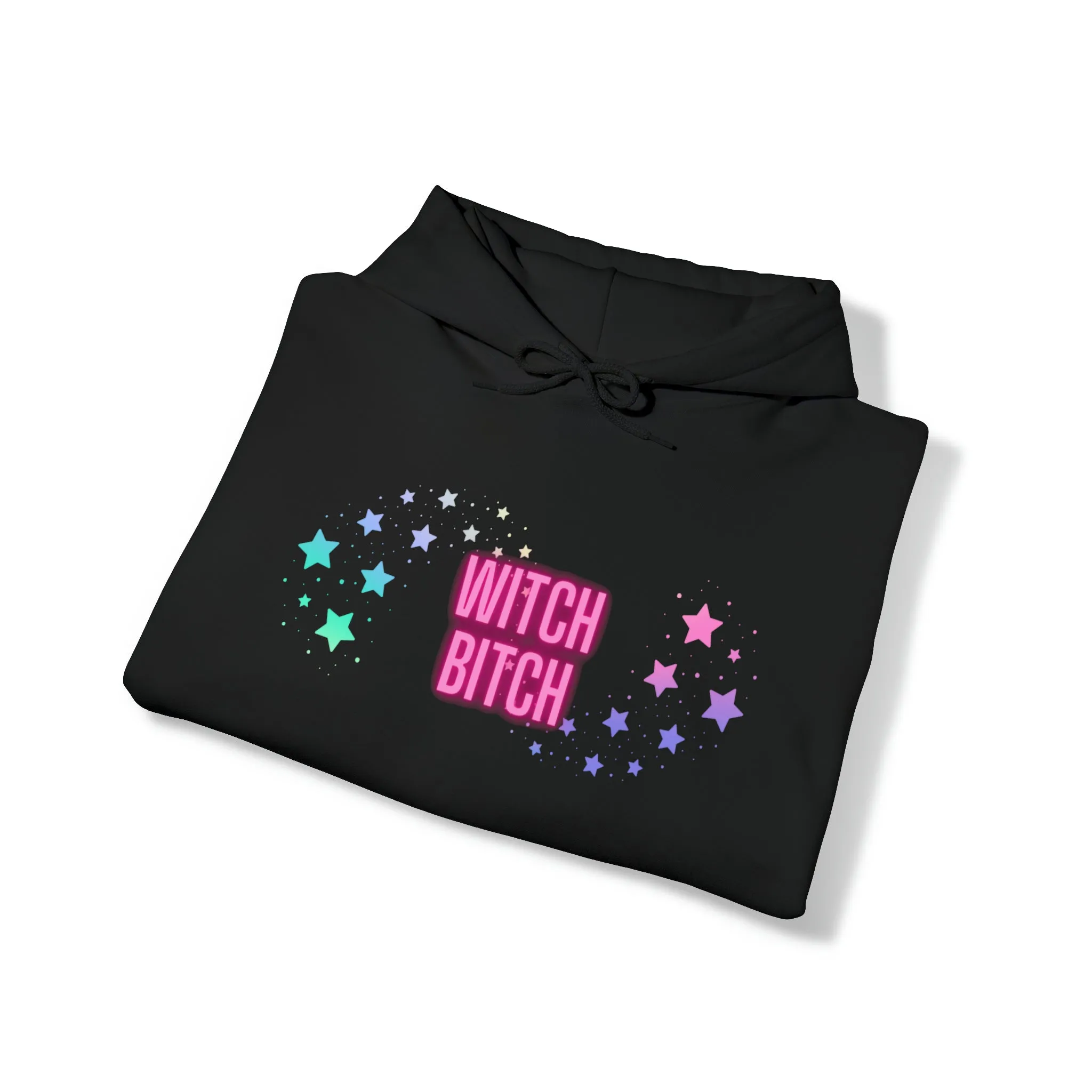 Witch Bitch Stars Unisex Heavy Blend Hooded Sweatshirt