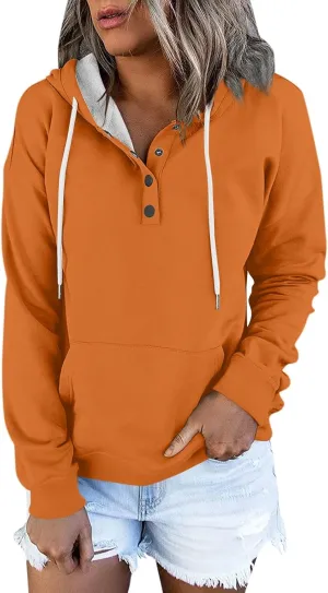 Women's Fashion Hoodies Long Sleeve Drawstring Hoodies for Women, Perfect Oversized Sweatshirts with Pocket