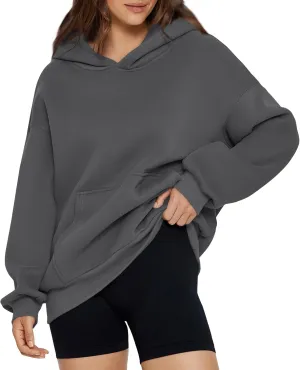 Women's Oversized Hoodies Fashion Sweatshirts Fall Casual Long Sleeve Cute Pullover Hoodie With Pocket