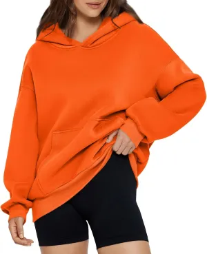 Women's Oversized Hoodies Fashion Sweatshirts Fall Casual Long Sleeve Cute Pullover Hoodie With Pocket
