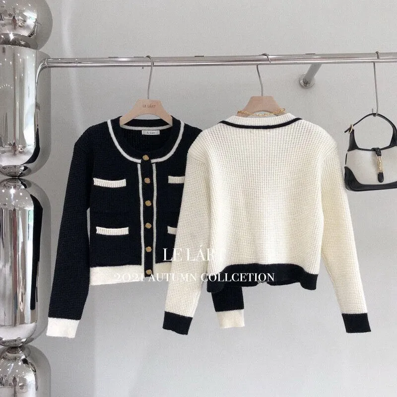Womens Sweater Cardigans Elegant Cropped Cardigan Women Vintage